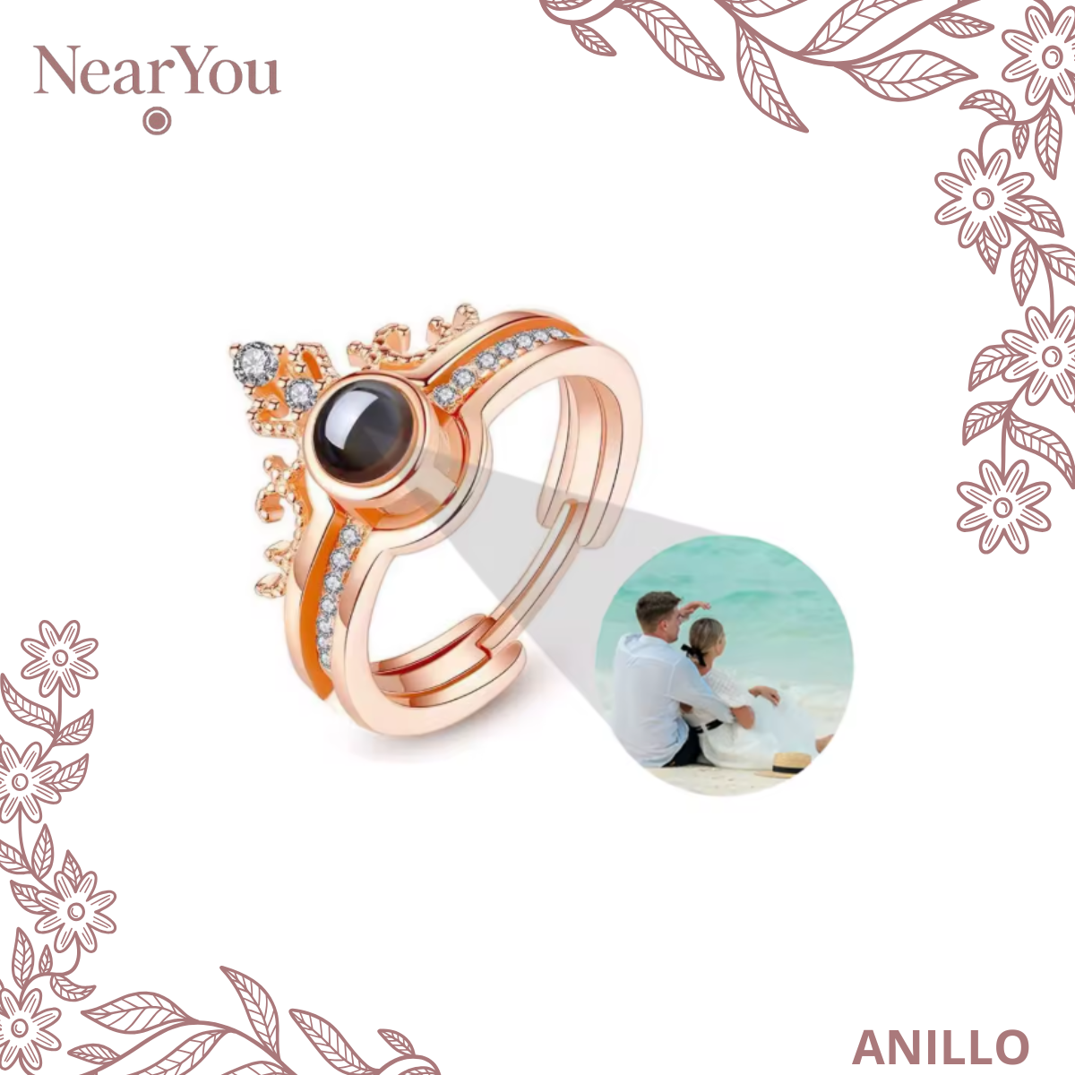 Anillos con foto personalizada