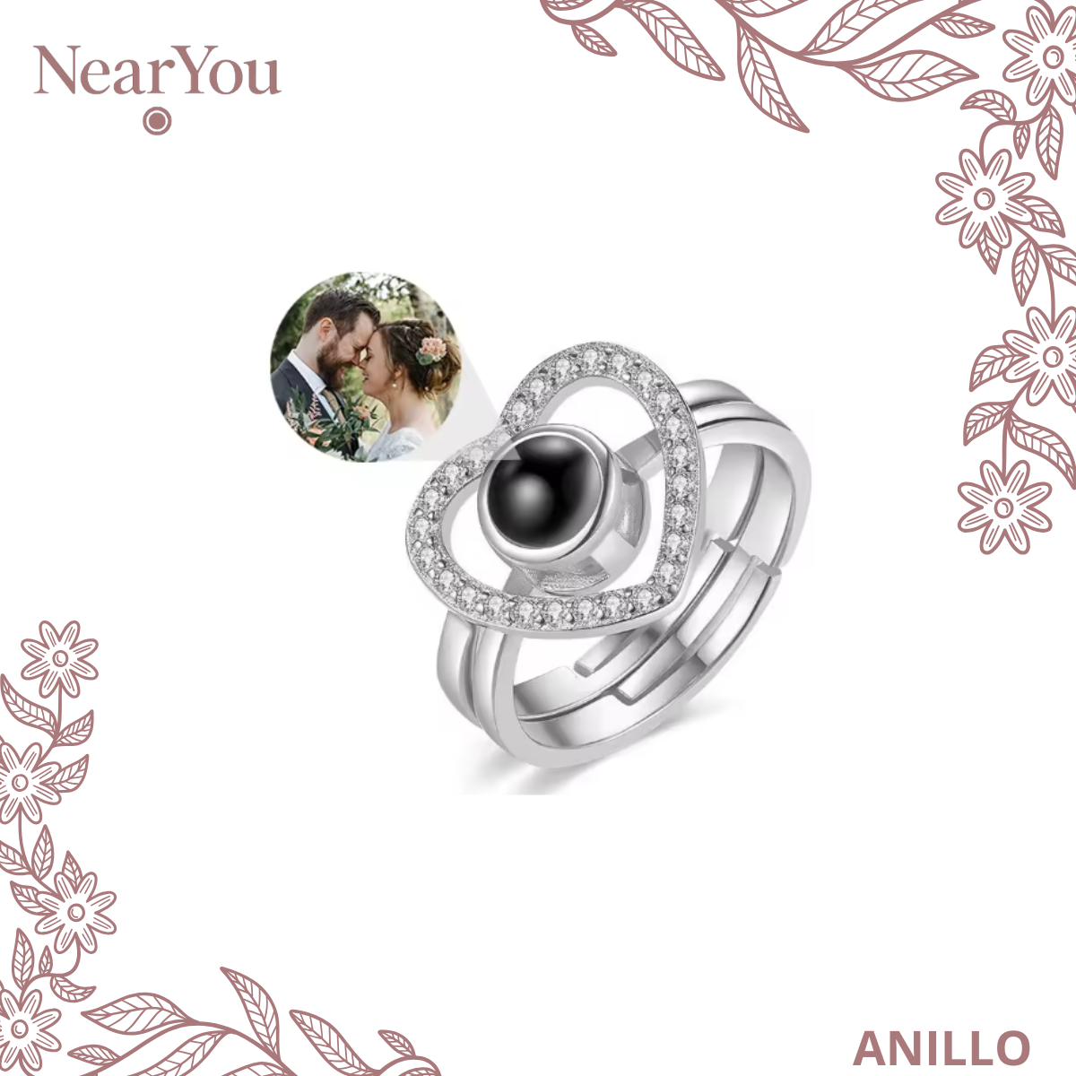 Anillos con foto personalizada