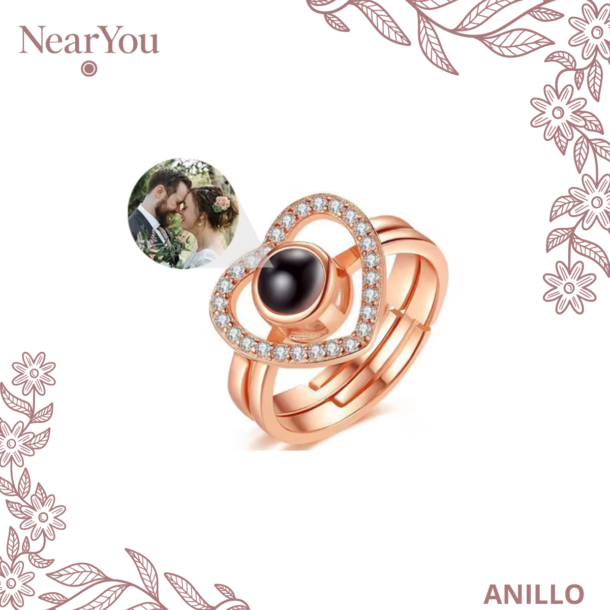 Anillos con foto personalizada